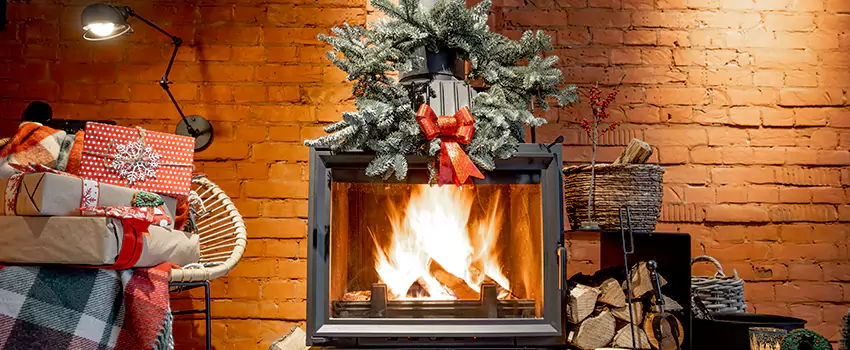 Travis Industries Linear Gas Fireplace Installation in New Milford, New Jersey