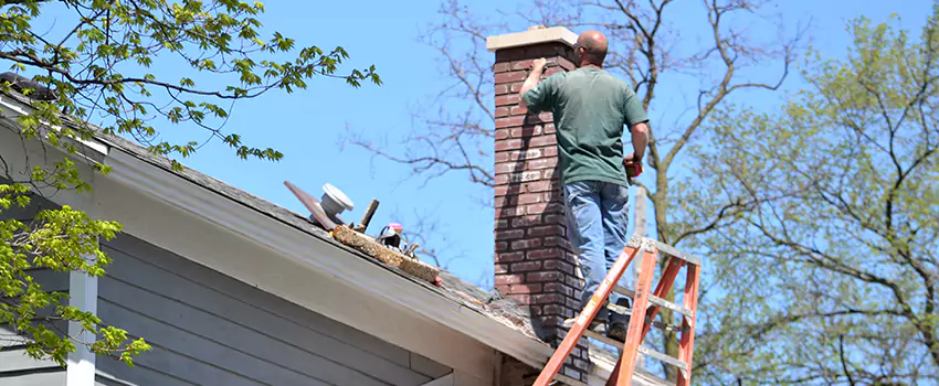 Vinyl and PVC Chimney Flashing Installation in New Milford, NJ